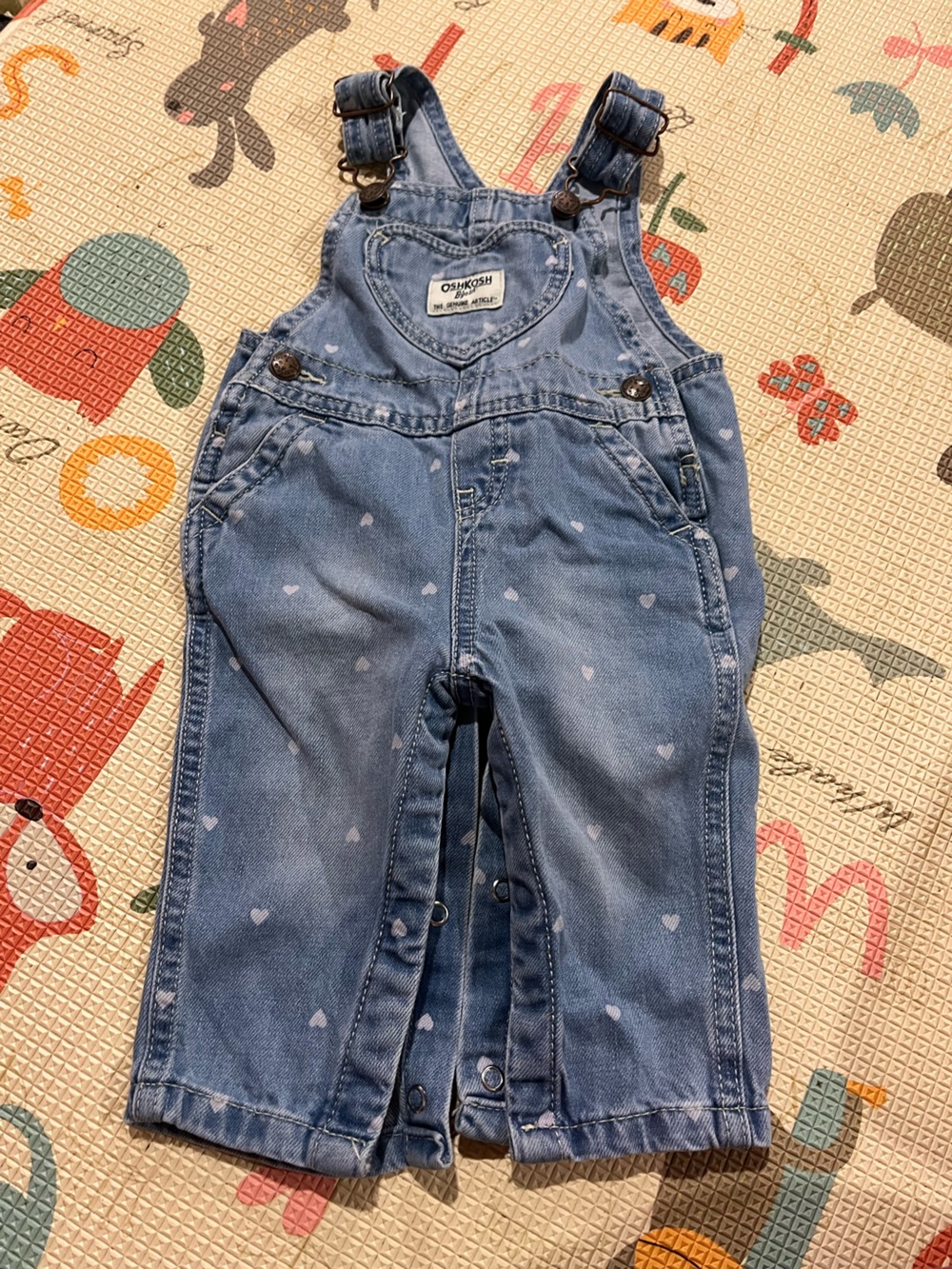 OshKosh B'gosh Blue Denim Jacket with White Heart Details